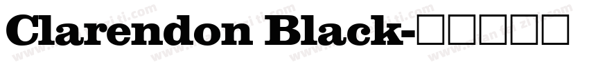 Clarendon Black字体转换